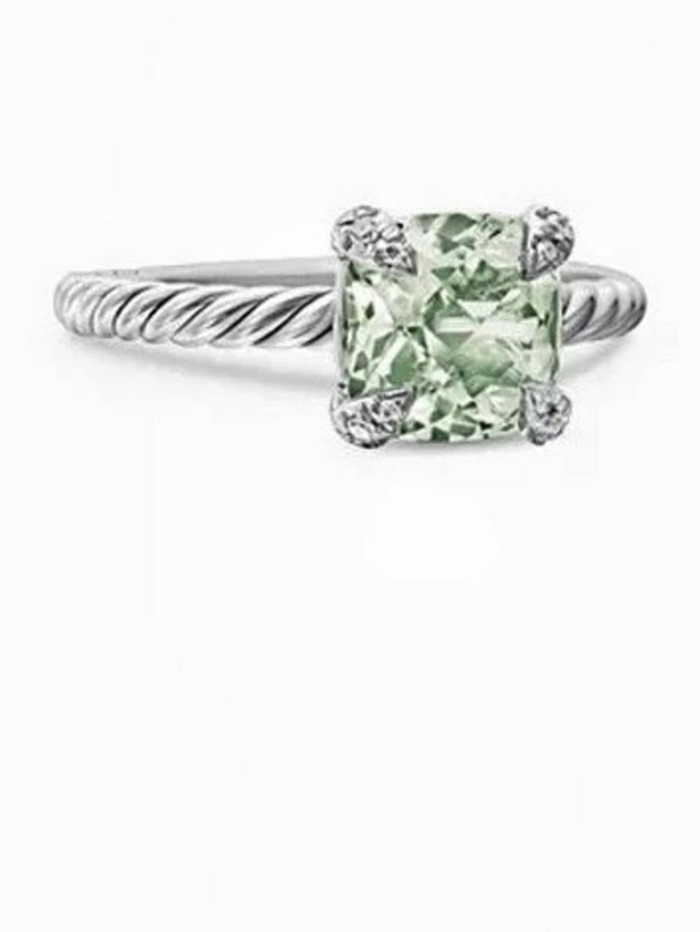 David Yurman Châtelaine® Ring with Gemstone Prasiolite